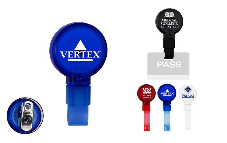 PVC FREE RECYCLED PLASTIC BADGE REEL W/SWIVEL ALLIGATOR CLIP (Patent US 11,974,638 B1) PVC FREE RECYCLED PLASTIC BADGE REEL W/SWIVEL ALLIGATOR CLIP (Patent US 11,974,638 B1)